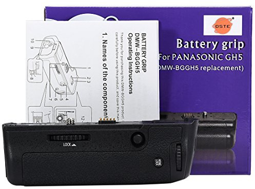 DSTE DMW-BGGH5GK Poignée d'alimentation verticale compatible avec appareil photo Panasonic Lumix DMC-GH5 GH5