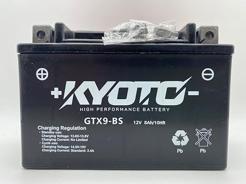 Kyoto Batterie GTX9-BS | Batterie de rechange moto pour Kymco Agility I R16 Plus (C32000) 200 2010-2015