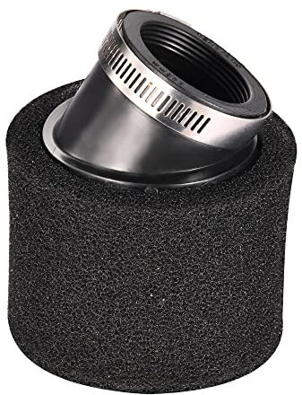GOOFIT 45mm air filter universal double foam sponge cleaner black bevel angle mouth replacement for 50cc 70cc 90cc 110cc 125cc dirt bike motorcycle go kart ATV quad scooter