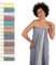 Flora Furora Saunahandtuch Saunatuch Damen + Herren, Hamamtuch groß 100x200 XXL: lang, platzsparend, leicht | Sauna Handtuch, Wellness Spa Tuch (Grau, 100 x 200 cm)