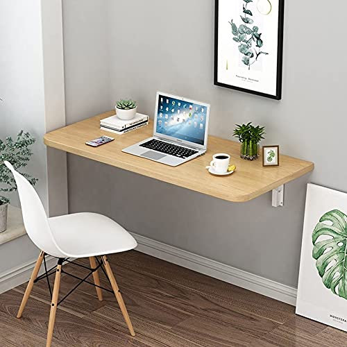 Computerarbeitsplätze für zu Hause |An der Wand befestigter klappbarer Wandtisch |Abklappbarer Schreibtisch |Balkon-Hängetisch für den Außenbereich, Klapptische für kleine Räume, 60 x 40 cm 70 x 50 cm