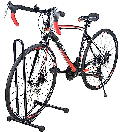 Hallenwerk Fahrrad Fahrradständer Montageständer MHBS01 Fahrradhalter Reifenbreite bis 29 und ca. 6 cm Breite