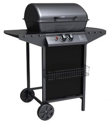 BARBECUE A GAS DUE FUOCHI 'MATERA' IDEAL STAR con 2,5kg di pietra lavica