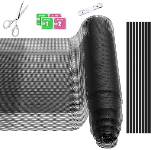 [2Pack] 1200x300mm DIY PC Case Dust Mesh Filter for Computer Case,Vent Dust Filter Cover PVC Case DustProof Filter Cover,PC Mesh Grill with Magnetic Stripe Computer Cooler Fan Dust Filter for PC Case