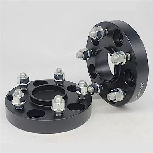 FURREN Spurverbreiterung 2PCS Spurverbreiterungen Für Tesla Für Model 3 5X 114,3 Hubcentric 64,1 15-30mm Aluminium Rad Spacer Adapter M14x 1,5 Distanzscheiben (Größe : 25mm)