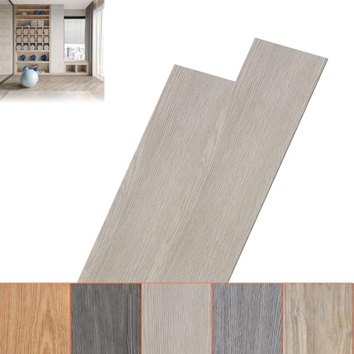 ACXIN 91,44 x 15,24 x 0,2 cm Pavimentazione in PVC, Pavimento in vinile autoadesivo Piastrelle adesive per pavimenti, 36 pezzi per circa 5m², Pavimento in vinile a click Laminato adesivo in vinile