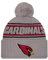 New Era Arizona Cardinals NFL 2024 Sideline Sport Knit Grau Bommelmütze - One-Size