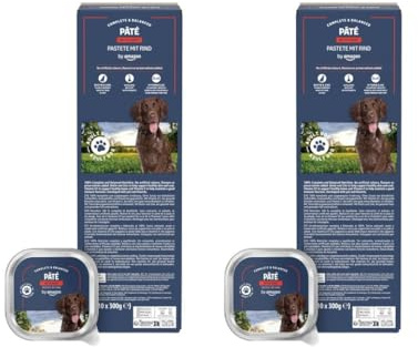 by Amazon Lot de 20 Paquets de Nourriture pour Chien, pâtée au bœuf, 300 g (Anciennement Lifelong !)