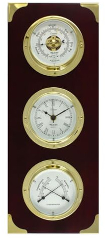 Clipper Clock/Barometer/Thermometer/Hygrometer Set
