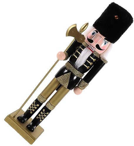 LALADEFIEE Figurita De Madera De Nutcracker De Navidad Adorno De Escritorio De Muñeco De Navidad Decoración Festiva para Hogar y