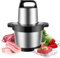 Tritatutto Elettrico Mini Tritatutto Carni Elettrico Con Ciotola In Acciaio Inox 6L Mixer Tritatutto 1000W con 4 Lame e 2 Livelli di Velocità, Tritatutto Cucina per Carne, Alimenti per Neonati