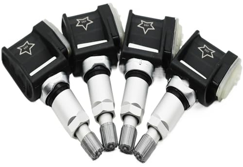 PENGNAQP Sensore gomme Auto Compatibile con X3 G01 2018 per X4 G02 2018 2019 2020 2021 2022 2023 2024 2025 Monitor della Pressione dei Pneumatici TPMS A0009052102(4pcs)