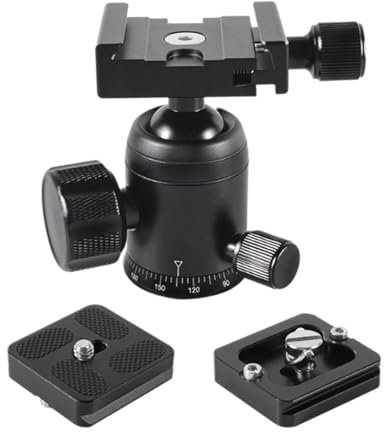 DSLR Kamera Stativkugel Kopf 360 Grad Panoramic Rotation Ballhead Für Dynamische Videoaufnahmen Unterstützen Bis Zu 5 Kg