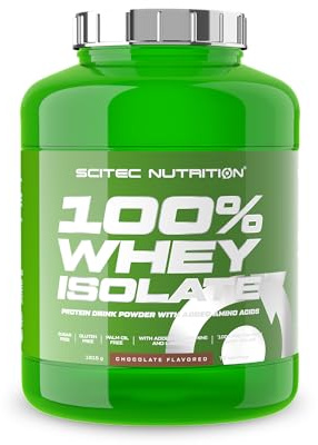 Scitec Nutrition 100% Whey Isolate - Puro potere proteico con BCAA - Glutammina e Arginina - Formula senza zucchero e senza glutine, 1816 g, Cioccolato