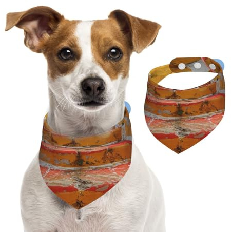 Hundehalstuch für kleine, mittelgroße und große Hunde, Dreieckstuch für Mädchen oder Jungen, Rot