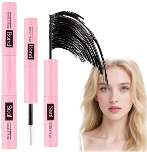Lash Bond and Seal,2 in 1 Mascara Eyelash Extension Glue,DIY Eyelash Extension Glue,Super Strong Hold Cluster Lash Adhesive,Cluster Lashes Glu/e for DIY Ey/elash Exte/nsions,Waterproof Eyelas/h G/lue