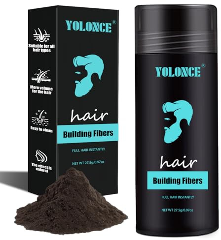Hair Fibres Powder,Thickening Hair Powders for Men & Women,hairstyling Volumizing powder,Instant Volume for a Natural Look,Adds volume and creates the appearance of thicker, fuller hair,dark brown