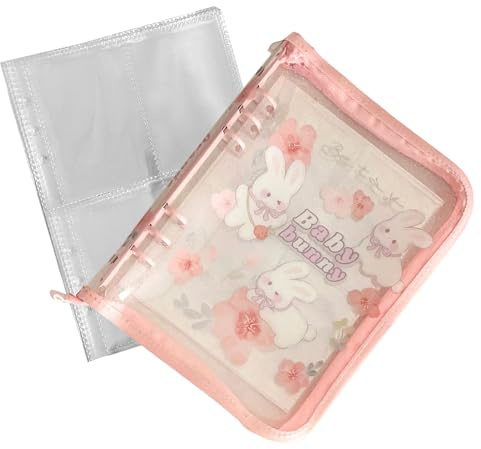 Raccoglitore ad anelli, formato A5, a 6 anelli, portatile, da collezione, per studenti, insegnanti, scuola, aula, casa, viaggi, pendolari, esterni, interni