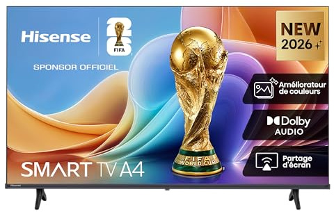 Hisense 40A4S - FHD Smart TV 40 Pulgadas,Natural Colour Enhancer, Dolby Audio, Share to TV, Reducción de Ruido, Modo Juego, Airplay, Smart Home Ready