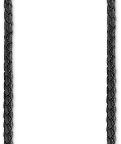 THOMAS SABO Charm-Kette schwarz 925 Sterlingsilber, Leder