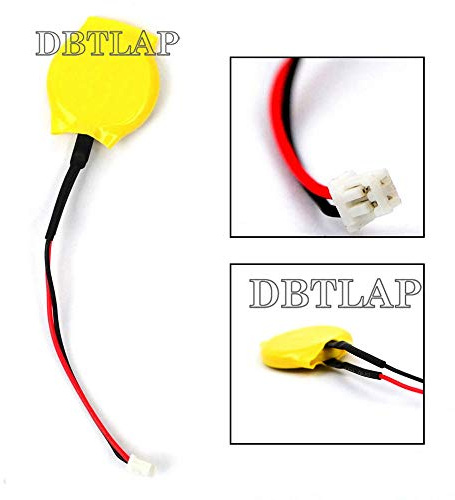 DBTLAP Laptop CMOS BIOS Batterie Compatible pour Accumulator cr2016 3v 2pin 2 WIRE Cable Plug Batterie