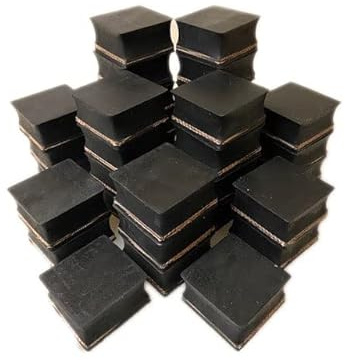 Gummiauflage 45x45x23mm (Karton mit 42 Stück=0.37€/Stück) Gummi-Unterlage Wagen-Heber Hebebühne Unterstellbock Klotz Rangier-Wagenheber Puffer Reifen Reifenwechsel LKW Räder KFZ Tuning Zubehör