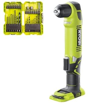 Confezione RYOBI - Trapano avvitatore angolare RAD1801M - 18V OnePlus senza batteria e caricatore - 32 accessori per for