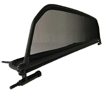 PureWind Windschott kompatibel mit Peugeot 207cc Baujahr 2007-2015 (Schwarz) – Windschott Universal mit Schnellverschluss ohne Tasche