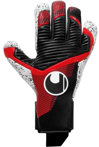 uhlsport Powerline Supergrip+ HN Fußball Torwarthandschuhe für Kinder und Herren, Torwart-Handschuhe, Torhüter-Handschuhe mit Neuer Haftschaumformel und maximalem Grip, 9.5