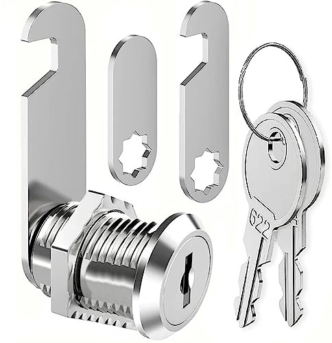 ZiYuya 30mm Mailbox Lock with Key Different, Lock for RV Storage Cabinet Cam Letterbox Drawer Dresser Cupboard Door Postbox Furniture Door Locker Locks