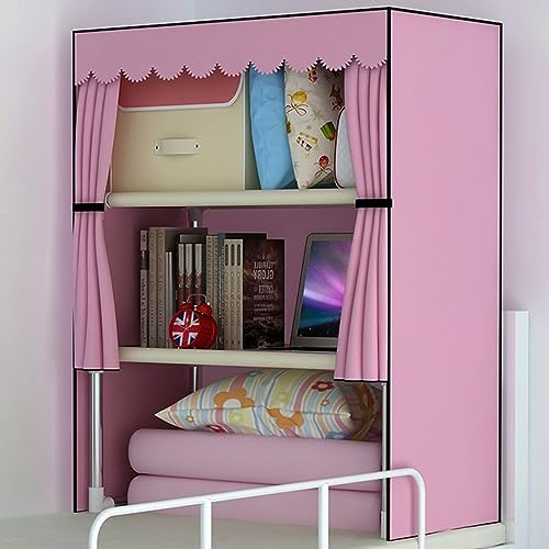UVCMDUI Spind Organizer, Schrank Organizer Kleiderschrank für Schlafsaal, Einlegeboden Kleiderschrank Kleidung Kleidung und Zubehör für Kleidung, Bücher, Taschen,Rosa