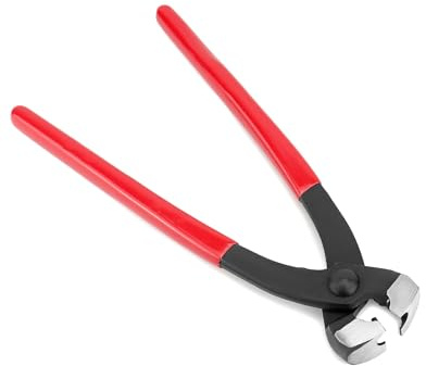 QWORK 9-Inch Ear Clamp Pliers - Front and Side Jaw Pincers Crimping Tool for Installing and Removing Various Clamps