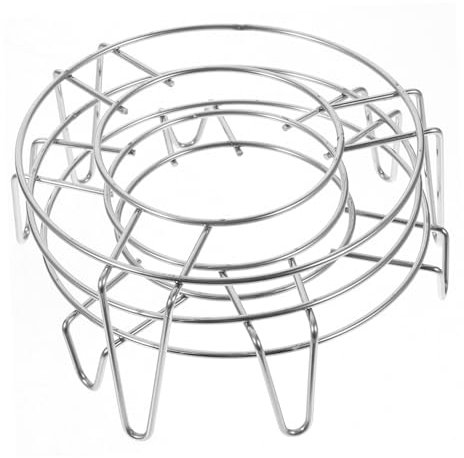 GOOHOCHY 3stücke Edelstahl Dampfgarer-rack Dampfgarer Für Topf Grill-vorbereitungs-rack Hitzebeständiges Dampfgarer Kochgeschirr Wok-rack Für Arbeitsplatte