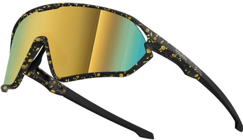 ER00 1206 Lunettes de soleil de sport polarisées pour hommes, UV400 femmes, jeunes, cyclisme, trail, randonnée.