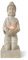 Figura de Buda con portavelas, 39 cm, Color Crema
