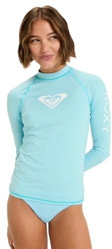 Roxy Whole Hearted LS Surfshirt, Damen, Blau, XXL