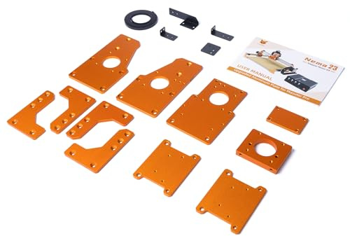 FoxAlien Upgarde Aluminium Platte Kit für Masuter Pro CNC Router NEMA 23 Schrittmotoren