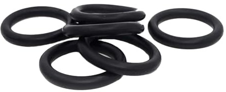 Guarnizione ad anello NBR, 2mmx45mmx49mm, guarnizione ad anello nera, 10 pezzi