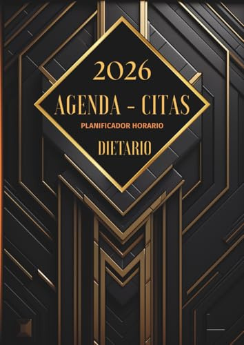 Agenda citas 2026: 6 columnas, dietario 2026 día por página para peluquería, barbería, médico, estética, manicura, tatuajes, de 3 a 6 empleados. A4