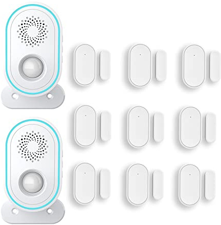 Alarmas para Casa, P31 wifi Sistema de alarma de timbre de tuya de Tuya Home Smart Life Aplicación Bienvenido Bell Kits inteligentes de alarma de campana(P31-H)