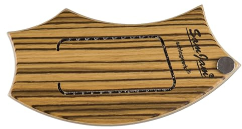 Schlagwerk SJ110Z SamJam - The Guitar Snare - Zebrano (Hell-Braun) - SnareDrum für Akustik Gitarren - werkzeuglose Installation - Rhythmus Add-On für Gitarre - Made in Germany