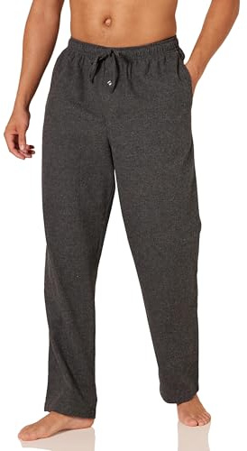 Amazon Essentials Men's Breathable Flannel Pyjama Trousers (Available in Big & Tall), Charcoal Heather, S