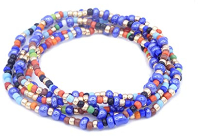 HANDGEFERTIGTES WICKELARMBAND ohne Veschluss by Bau[m]werk Made in Germany in blau