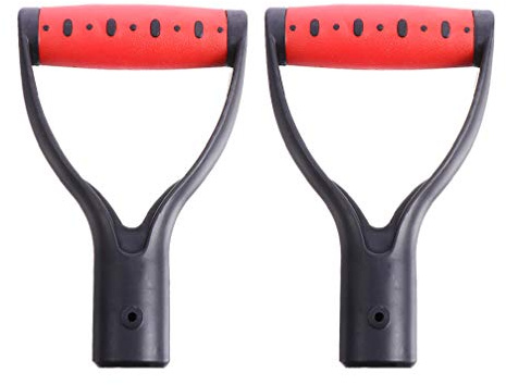 Cabilock 2Pcs Schaufel D Grip Griff Kunststoff Griff Gute Hand Schützen Garten Zubehör für Schnee Schaufel Graben Rechen Werkzeug