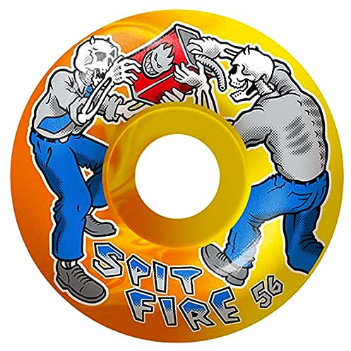 Spitfire Skateboard-Räder, 54 mm, 99A Firefight Gelb/Orange