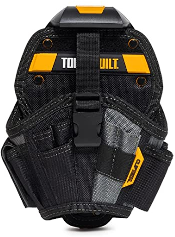 ToughBuilt - Large Drill Holster Pouch with 6 Pockets (Patented ClipTech Hub & Work Belts) - (TB-CT-20-L-UK)
