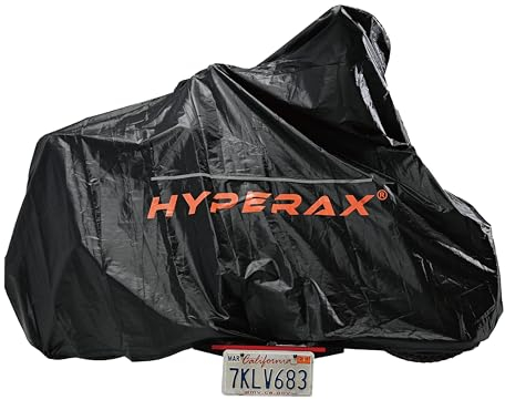 HYPERAX Bike Cover for 2 Bikes, Outdoor Waterproof Bicycle Storage for Mountain Road Electric Bike Heavy Duty Bike, Road Bike, Hybrid Bike, Beach Cruiser Bike Storage