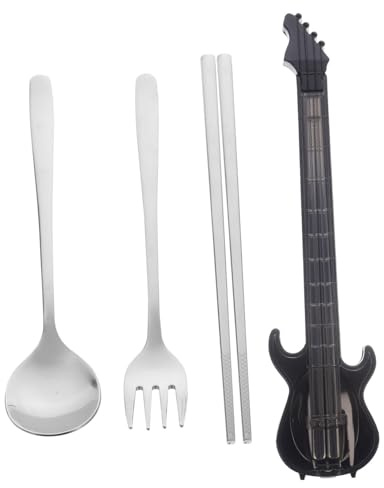 NAMOARLY Fourchettes Et Cuillères Pour Boîte à Lunch Ustensiles Portables Acier Inoxydable Avec Étui De Rangement Set Argenterie Réutilisable Pour Déjeuner