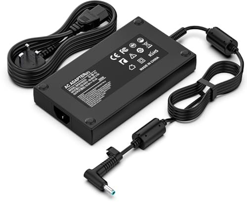 200W 19.5V 10.3A Laptop Charger Compatible with HP ZBook Studio Fury 15 17 G3 G4 G5 G6 G7 G8, Omen Pavilion 15 16 17 Gaming Laptop TPN-DA10 TPN-CA03, Envy 15 17 Power Supply Adapter Cord