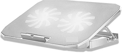 Laptop Fan Standt Adjustable Angle Laptop Cooling Pad Laptop Bracket Fan Cooling Bracket For Laptop Gaming Notebook Cooler (Color : White, Size : 36.2 * 26.5 * 3.2cm)